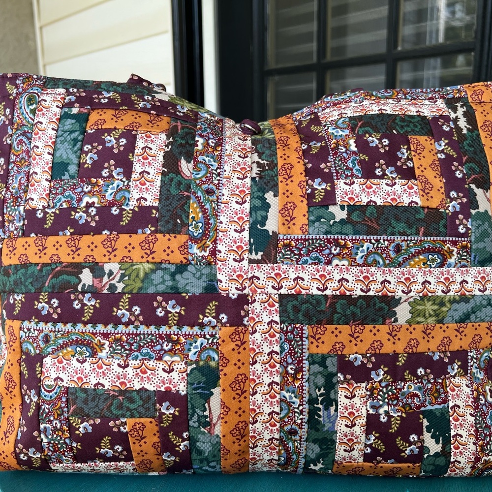Vera Bradley Hathaway Tote in Fall Harvest Patchwork